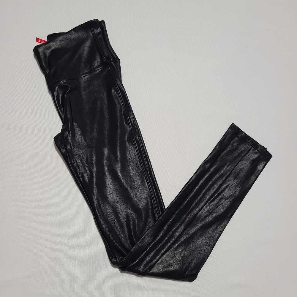 SPANX Faux Leather Leggings sz S
